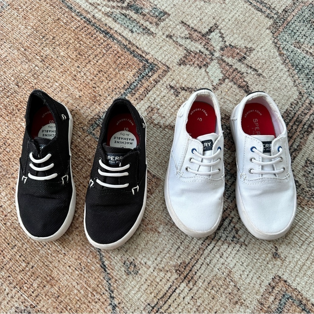 Kids Sperry Bodie Washable Canvas Shoe BUNDLE sz 11